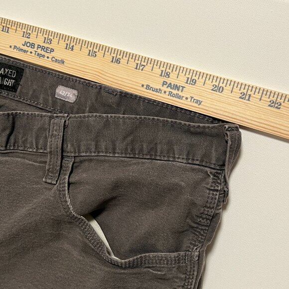 Ariat Rebar M4 Jeans Relaxed Straight Fit Gray Utility Men's size 42x36 - Picture 8 of 9